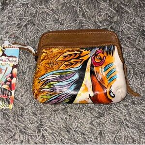 Artistic Brown and Multicolor Women's Bag